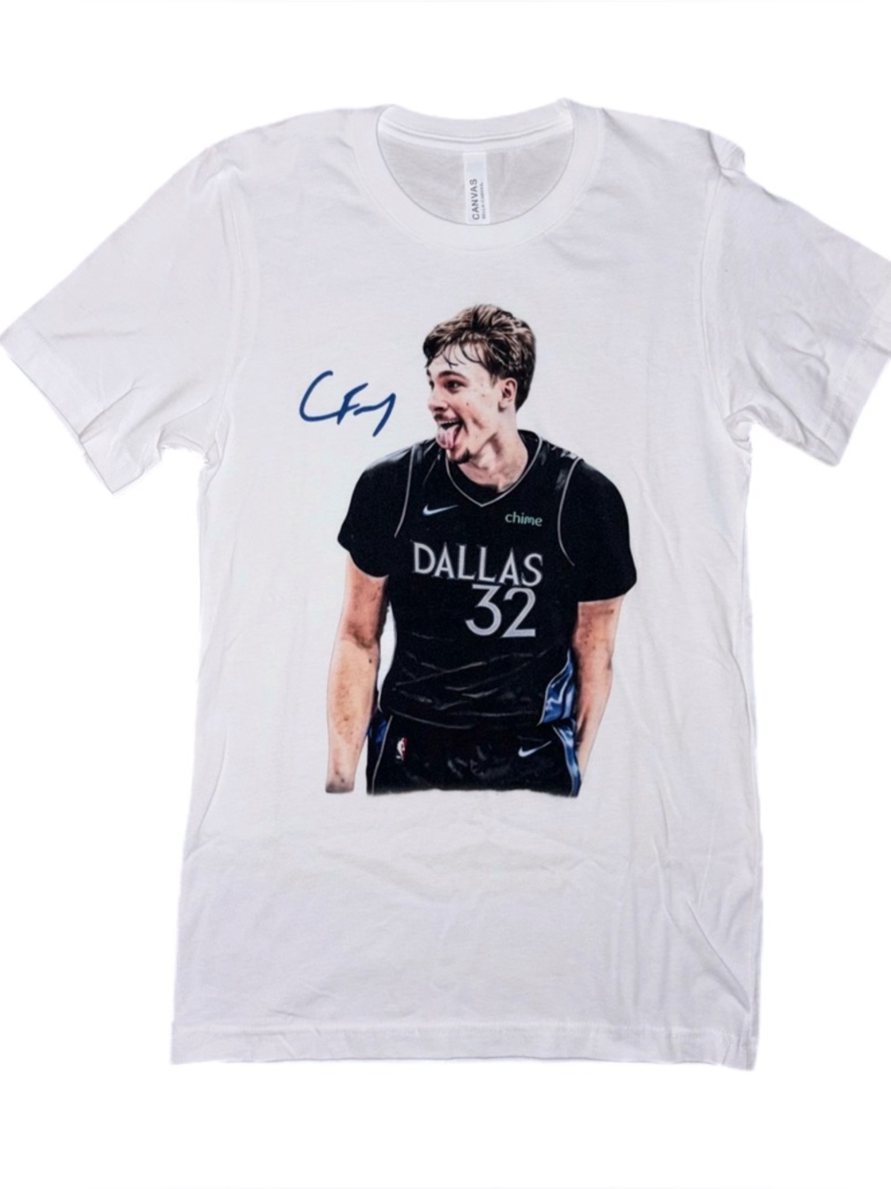 Cooper Flagg Aura Tee Shirt | Vintage Basketball- Custom Printed